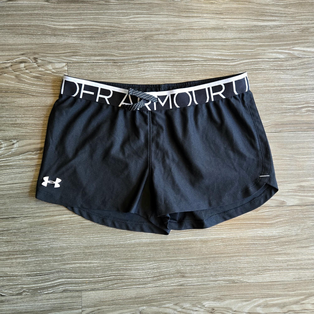 Under Armour Girl's Athletic Black Shorts